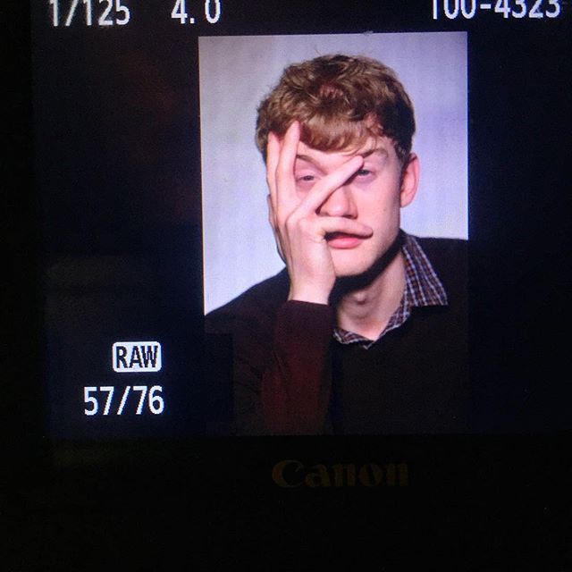 Comedy night @wimbookfest with James Acaster - straight from the back of the camera.