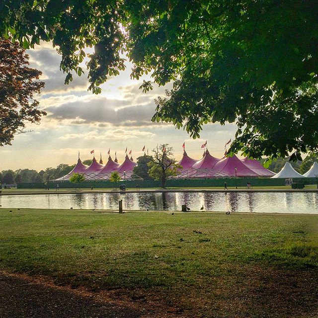 It might look like #Camelot but it's #ClaphamCommon getting ready for the big #festival #fun #park #photooftheday #acting #sunnyday #lovelondon