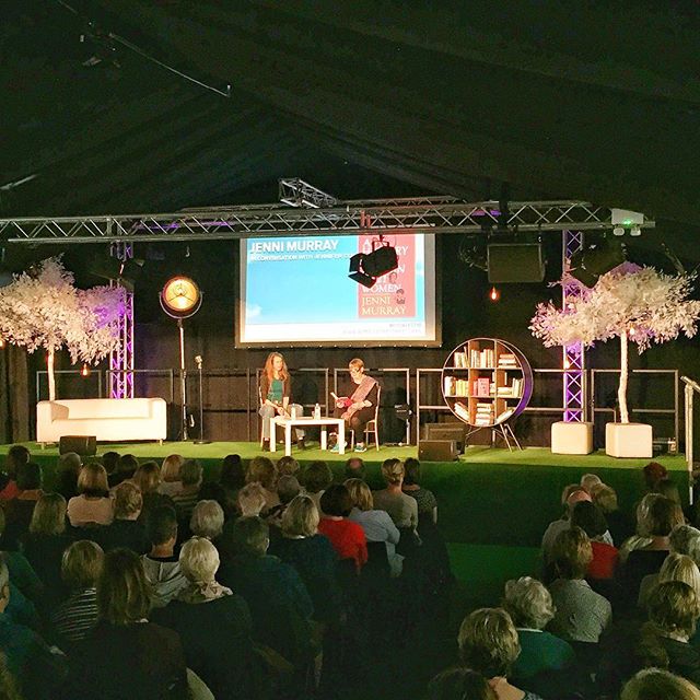 Jenni Murray interviewed by @MissJennifer for @wimbookfest brings a full house on the common. londonlife